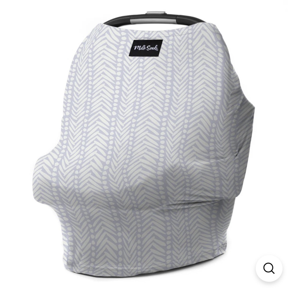Milk Snob Soho Blue and White Nursing Cover